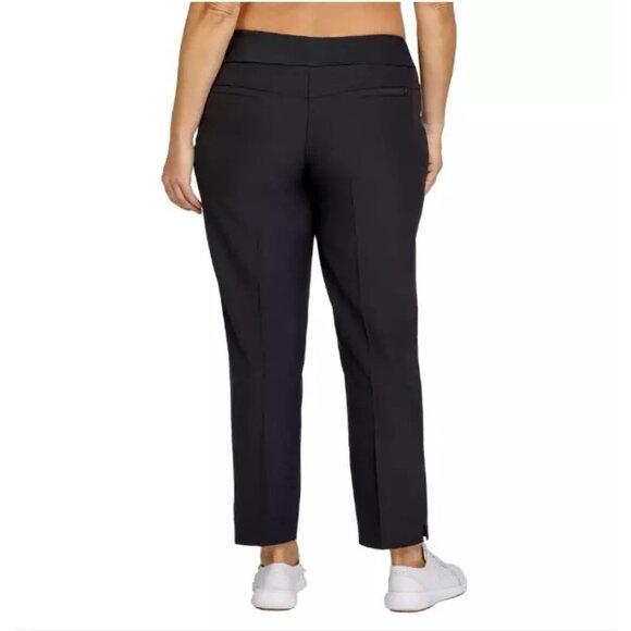 NWT Tail White Label Size 16 Womens Navy Golf UPF 50+ Pull-On Ankle Pants - Picture 9 of 16